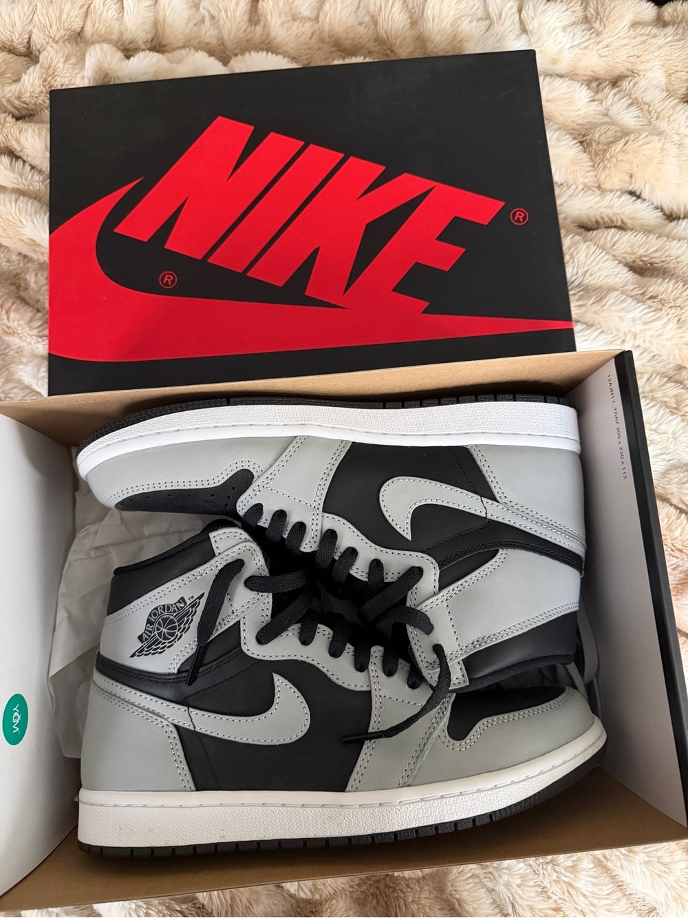 Nike Air Jordan 1 High Smoke Grey (Black and Gray) Men’s Sneakers